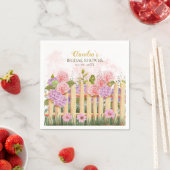 Pink Lilac Hydrangea Fresh Market Bridal Shower  Servet (Insitu)