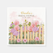 Pink Lilac Hydrangea Fresh Market Bridal Shower  Servet (Voorkant)