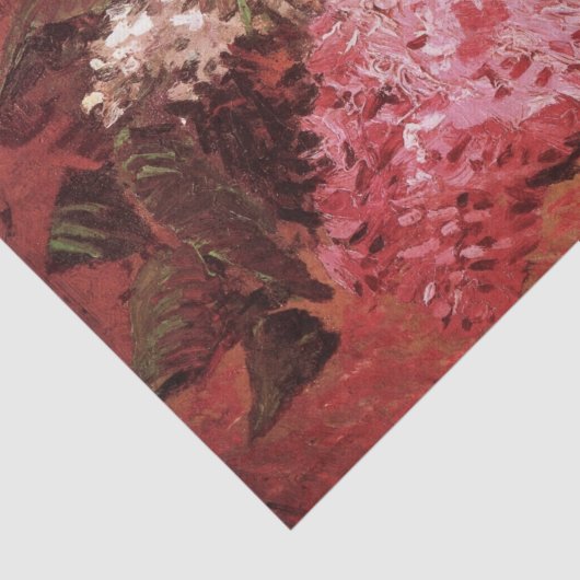 Pink Lilacs by Vincent van Gogh, Still Life Flower Tissuepapier (Detail)
