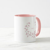 Pink & Lillac Floral Wreath with Name Mok (Voorkant rechts)