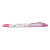 Pink Lillies Custom Name Pen (Bovenkant)
