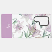 Pink Lillies MagSafe Tough Samsung Galaxy Hoesje (Achterkant horizontaal)