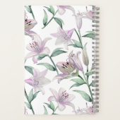 Pink Lillies Personalized Journal Notebook Notitieboek (Achterkant)