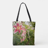 Pink Lillies Tote Bag (Achterkant)