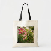 Pink Lillies Tote Bag (Voorkant)