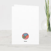 Pink Lilly-briefkaarten Bedankkaart (Achterkant)