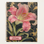 Pink Lily 20XX Classic Spiral Planner Digitale Kun (Voorkant)
