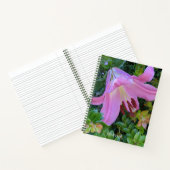 Pink Lily Bloom Floral Notitieboek (Binnen)