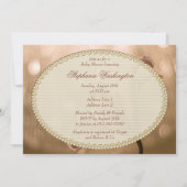 Pink Lily Bokeh Baby shower Kaart (Achterkant)