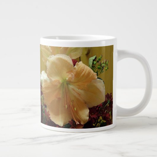 Pink Lily Bouquet Mok (Rechts)