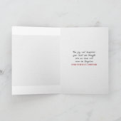 Pink Lily Bouquet Sympathcard Kaart (Binnen)