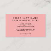 Pink Lily Flowers Visitekaartjes (Achterkant)