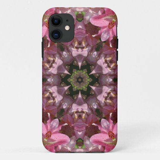 Pink Lily Fusion Kaleidoscope Case-Mate iPhone Case (Achterkant)