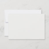 Pink Lily Green Leaves Baby shower Bedankt (Achterkant)