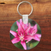 Pink Lily in volle bloei Sleutelhanger (Voorkant)