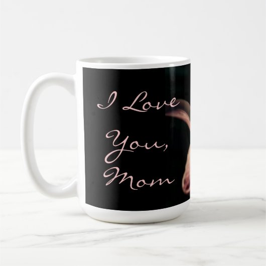 Pink Lily Photo Koffiemok (Links)