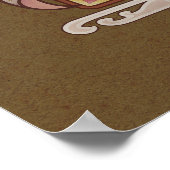 Pink Lily Victoriaans Flowers Vriendschapsbewonder Poster (Hoek)