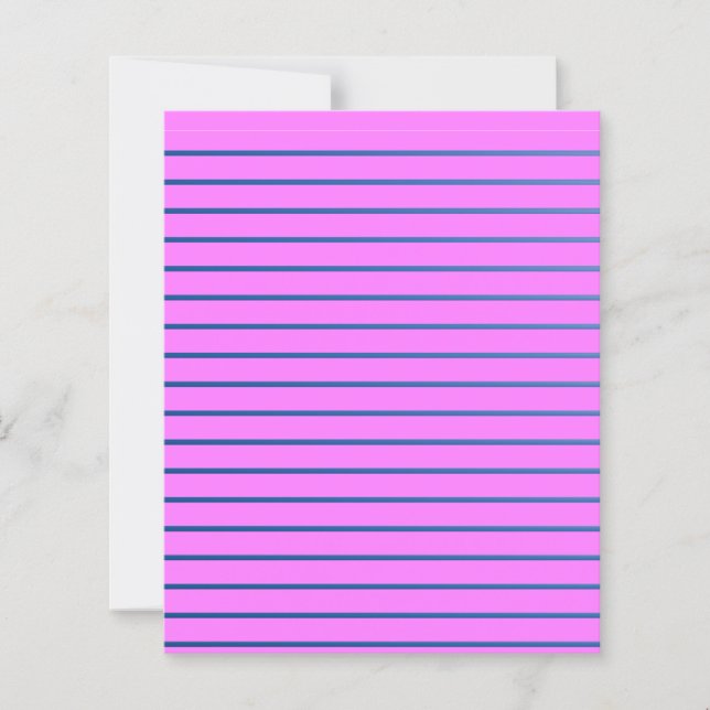 Pink Lined Paper Sheet (Voorkant)