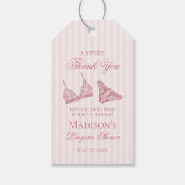 Pink Lingerie Shower Bachelorette Bridal Favor Cadeaulabel