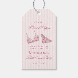 Pink Lingerie Shower Bachelorette Bridal Favor Cadeaulabel