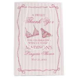 Pink Lingerie Shower Bachelorette Party Favor Medium Cadeauzakje
