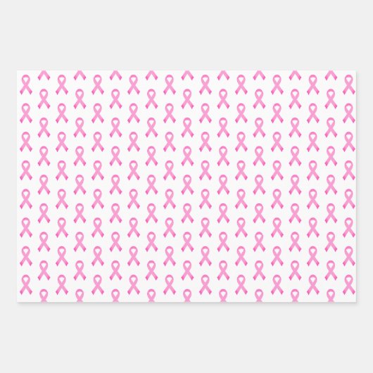 Pink-lint borstkankerbewustzijnskruk, aangepaste k inpakpapier vel (Voorkant 2)