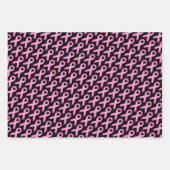 Pink-lint borstkankerbewustzijnskruk, aangepaste k inpakpapier vel (Voorkant)