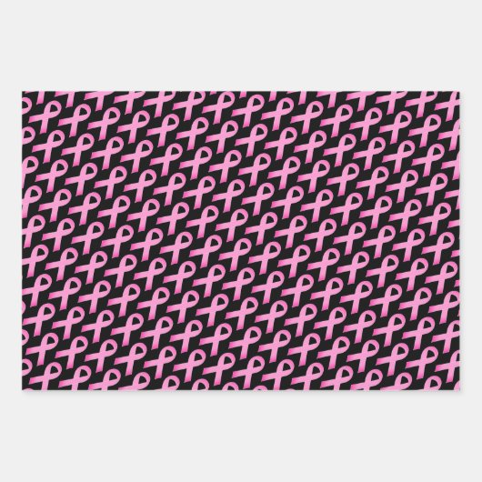 Pink-lint borstkankerbewustzijnskruk, aangepaste k inpakpapier vel (Voorkant)