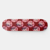 Pink Lion Head Animal Pattern Design Red  Persoonlijk Skateboard (Horizontaal)