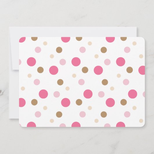 Pink Lion Second Birthday Party Invitation Kaart (Achterkant)