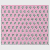 Pink Lion's Head Wrapping Paper Cadeaupapier (Vlak)