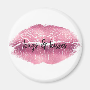 Pink Lips gepersonaliseerd Magneet