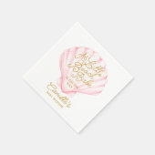 Pink Little Beach Babe Baby shower Servet (Hoek)