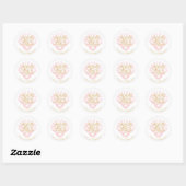 Pink Little Beach Babe Verjaardag Ronde Sticker (Vel)