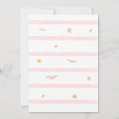 Pink Little Boo Baby shower Kaart (Achterkant)