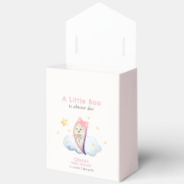 Pink Little Boo Bow Ghost Halloween Baby shower Bedankdoosjes