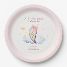 Pink Little Boo Bow Ghost Halloween Baby shower