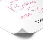 Pink Little Boo Halloween baby's zijn zoet Poster (Hoek)