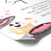 Pink Little Boo Halloween Zeg geen Baby Poster (Hoek)