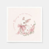 Pink Little Bunny Baby Shower  Servet (Voorkant)