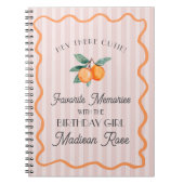 Pink Little Cutie Favoriete Herinneringen Verjaard Notitieboek (Voorkant)