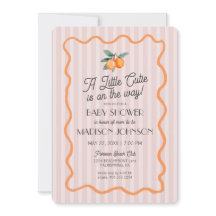 Pink Little Cutie Pastel Citrus Theme Baby shower