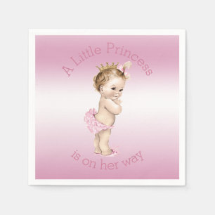 Pink Little Princess Baby shower Servetten