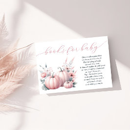Pink Little Pumpkin Boeken voor Baby Informatiekaartje