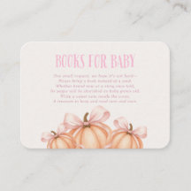 Pink Little Pumpkin Boeken voor Baby kaart