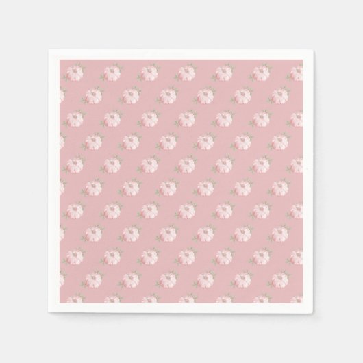 Pink Little Pumpkin Pattern Herfst Baby shower Servet (Voorkant)