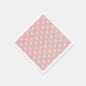 Pink Little Pumpkin Pattern Herfst Baby shower Servet (Hoek)