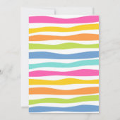 Pink Llama Cactus Uitnodiging voor verjaardag (Achterkant)