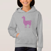 Pink Llama Hoodie (Voorkant)