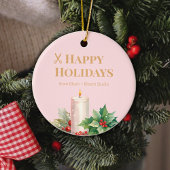 Pink Logo Ornament for Salons